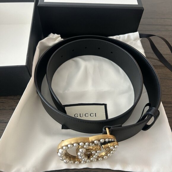 Gucci Women's Leather Belt 95cm Gold - Picture 2 of 5
